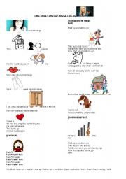 English worksheet: Ting Tings - Shut up and Let me Go Song