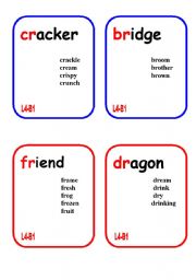 English Worksheet: consonant blends