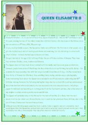 English Worksheet: Queen Elisabeth II