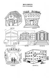 English Worksheet: Buildings