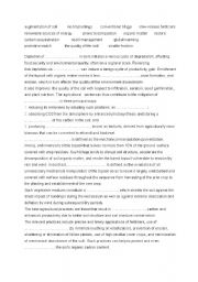 English Worksheet: Soil and carbon climate change