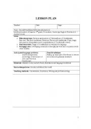  a detailed lesson plan for the revision and practice of Second Conditional