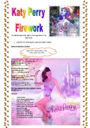 English Worksheet: Katy Perry firework