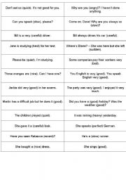 English Worksheet: Adverbs