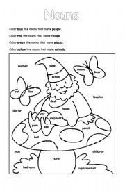 English Worksheet: Nouns Worksheet