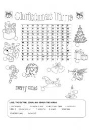English Worksheet: CHRISTMAS TIME