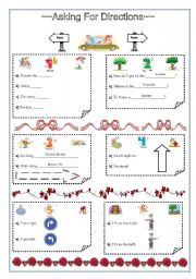 English Worksheet: Asking for directions