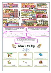 English Worksheet: Asking for directions worksheet