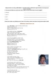 English worksheet: Song Lambert