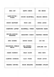 English Worksheet: board game comparisons as as
