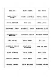 English worksheet: board game comparisons as as