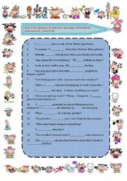 English Worksheet: Simple Present  X Present Continuous