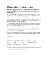 English worksheet: working with news