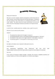 English Worksheet: Awards/Speech
