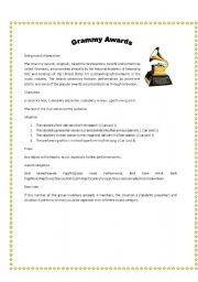 English worksheet: Awards/Speech