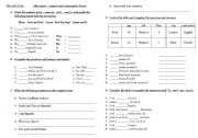 English Worksheet: To be exercises all forms!