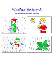 Weather flashcards