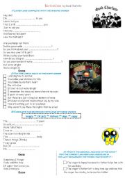 English Worksheet: Song 