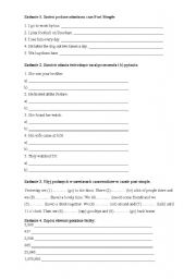 English worksheet: Past Simple