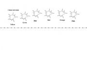 English Worksheet: Colour each stain