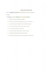 English Worksheet: WHO-WHAT-HOW MANY