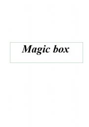 English Worksheet: Magic box - full of games