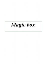 English Worksheet: Magic box - full of games