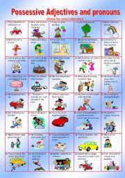 POSSESSIVE ADJECTIVES AND PRONOUNS 