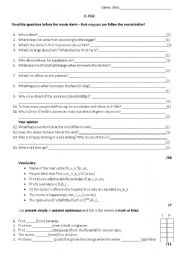 English Worksheet: K-Pax movie woerksheet