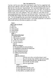 English Worksheet: reading test