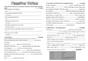 English Worksheet: passive voice