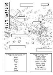 English Worksheet: GRAMMAR farm