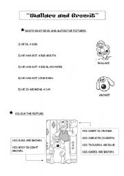 English Worksheet: Wallace and Gromit