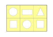 English Worksheet: shape bingo