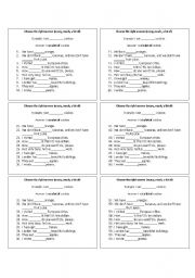 English Worksheet: much, many, a lot of activity