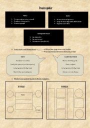 English Worksheet: Methodology: create a poster