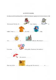 English worksheet: seasons