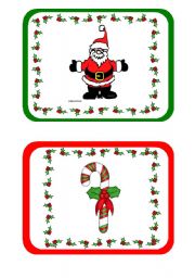 Christmas Flashcards part 1 of 2