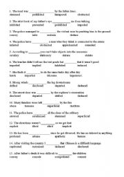 English Worksheet: vocabulary exercise ECPE