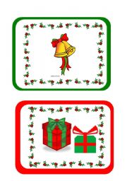 English Worksheet: Christmas flashcards part 2 of 2