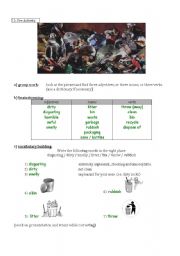 English Worksheet: the third step of the lesson plan on recycling