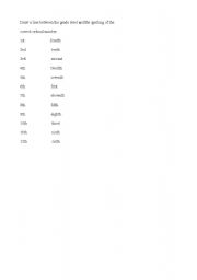 English Worksheet: the grade level