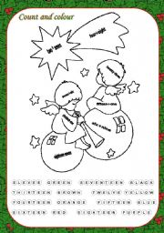 English Worksheet: Xmas Math