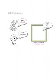 English Worksheet: Who I am?