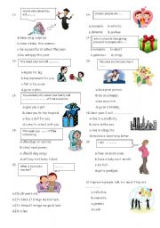 English Worksheet: test