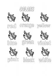English Worksheet: colors