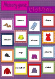 Memory game - Clothes