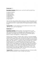 English Worksheet: Fun Fluency Reading Exercies