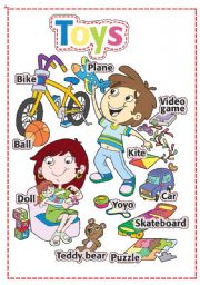 English Worksheet: Toy Pictionary