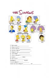 Simpsons Family Tree 
